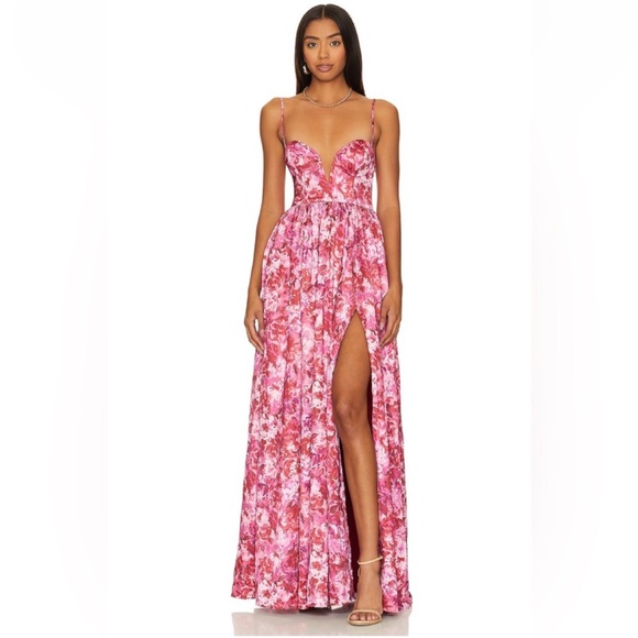 Lovers and Friends Mallory Gown Monet Floral - Picture 1 of 11
